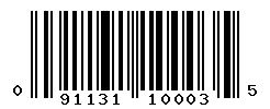 UPC barcode number 091131100035