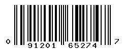 UPC barcode number 091201652747