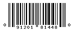 UPC barcode number 091201814480