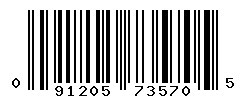 UPC barcode number 091205735705