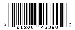 upc 091206433662 barcode image
