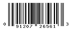UPC barcode number 091207265613