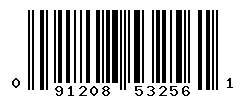 UPC barcode number 091208532561