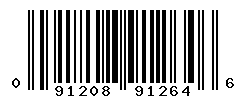 UPC barcode number 091208912646