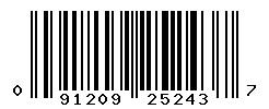 UPC barcode number 091209252437 lookup