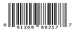 UPC barcode number 091209882177