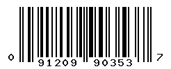 UPC barcode number 091209903537