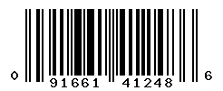 UPC barcode number 091661412486