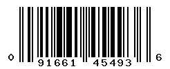 UPC barcode number 091661454936