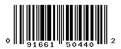 upc 091661504402 barcode image