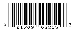 UPC barcode 091709032553