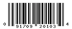 UPC 091709201034 barcode image