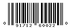 UPC barcode number 091712600220