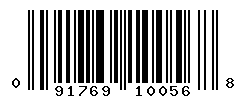 UPC barcode number 091769100568