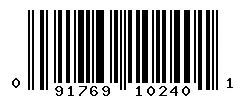 UPC barcode 091769102401