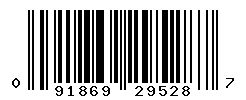 UPC barcode number 091869295287