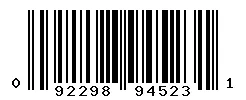 092298945231 barcode