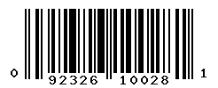 UPC barcode number 092326100281