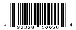 UPC barcode 092326100564