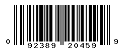 upc 092389204599 barcode image