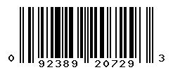 upc 092389207293 barcode image