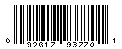 upc 092617937701 barcode image
