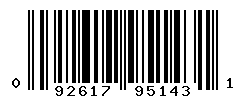 UPC barcode number 092617951431