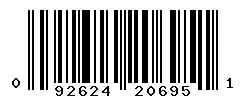 UPC barcode 092624206951
