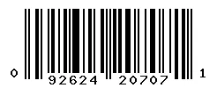 UPC barcode 092624207071