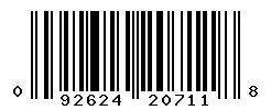 UPC barcode 092624207118