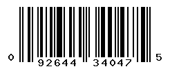 UPC barcode number 092644340475