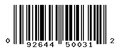 UPC barcode 092644500312