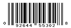 UPC barcode number 092644553028