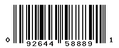 UPC barcode number 092644588891
