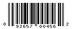 upc 092657004562 barcode image