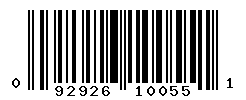 upc 092926100551 barcode image