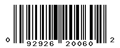 UPC barcode 092926200602