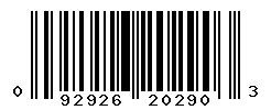 upc 092926202903 barcode image