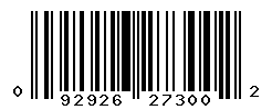 upc 092926273002 barcode image