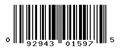UPC barcode 092943015975