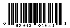 UPC barcode 092943016231
