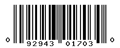 UPC barcode 092943017030