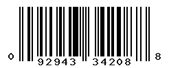 UPC barcode 092943342088