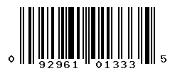 UPC barcode 092961013335