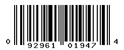 UPC barcode 092961019474