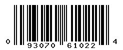 UPC barcode number 093070610224