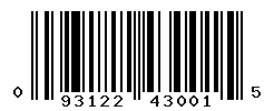 UPC barcode number 093122430015