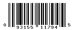 UPC barcode 093155117945