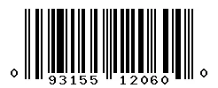 UPC barcode 093155120600