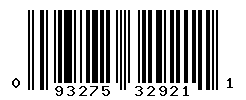 UPC barcode number 093275329211